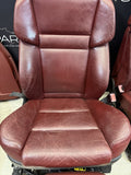 06-10 BMW E60 M5 Interior Front Seats Panels Cards Complete Red Indianapolis