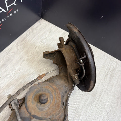 BMW E30 318is 84-92 Left Rear Trailing Arm Knuckle Hub Spindle Suspension OEM