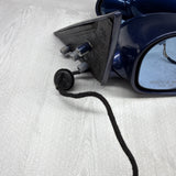 01-06 BMW E46 M3 Side View Door Mirrors Pair Mystic Blue *Notes*