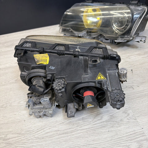 02-06 BMW E46 M3 OEM ORIGINAL Bi Xenon Headlights *Notes*