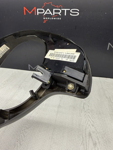 OEM 01-06 BMW E46 M3 Upper Lower Steering Wheel Trim Cover Plate Black