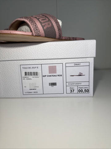 NEW Christian Dior Dway Sandals 62P Chateau Ros Toile de Jouy E Size 37