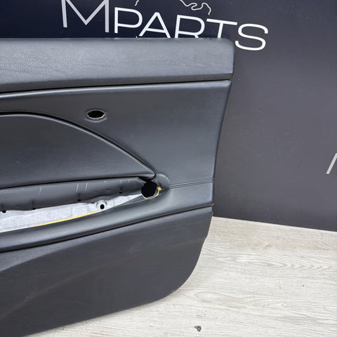 01-06 BMW E46 M3 FRONT PASSENGER RIGHT SIDE DOOR PANEL CARD BLACK OEM