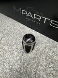 2004-2006 BMW E46 M3 SMG GEAR SHIFT KNOB NAPPA BLACK LEATHER / CHROME OEM
