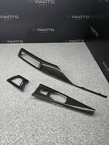 15-20 BMW F83 M4 Carbon Fiber Interior Dash Dashboard Trim Set OEM