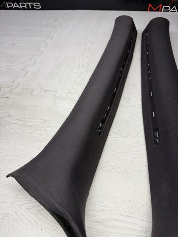 2001-2006 BMW E46 M3 Coupe Front A Pillars Trims Cover Black OEM