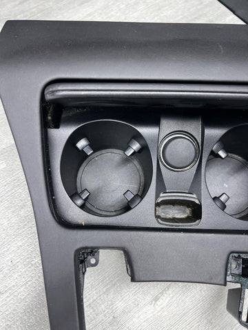 13-16 BMW F10 M5 Center Console Cover Panel Bezel Trim Leather Black