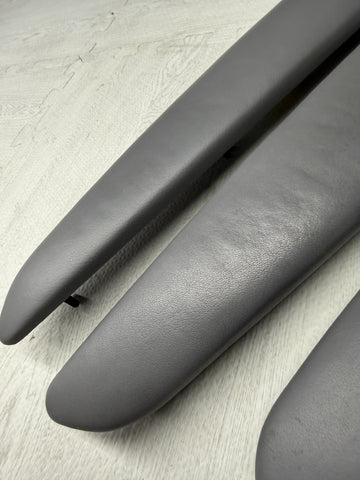 01-06 BMW E46 M3 Convertible Door Arm Rest Armrest Pads Grey
