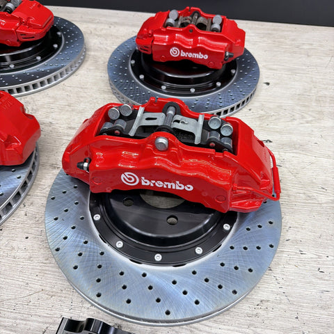 NEW 95-99 BMW E36 M3 BREMBO Big Brake Kit Red Calipers Rotors Set Plug & Play