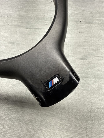 OEM 01-06 BMW E46 M3 Lower Steering Wheel Trim Cover Plate Titan Shadow Grey
