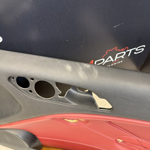 01-06 BMW E46 M3 FRONT RIGHT PASSENGER SIDE DOOR PANEL CARD IMOLA RED OEM