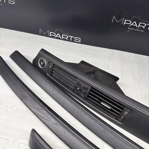 08-13 BMW E92 E93 M3 Interior Trim Set Carbon Leather OEM *Scuffs*
