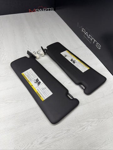 12-20 BMW F30 F32 F80 F82 M3 M4 Interior Sun Visors Black 8061313 8061314 *Flaws