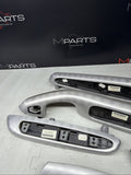 01-06 BMW E46 3 Series M3 Coupe Interior Armrests Trim Set Aluminum *Tab