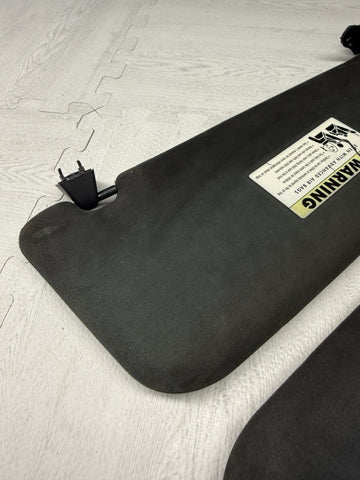 06-10 BMW E60 M5 Black Alcantara Sun Visors 7897609