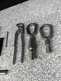 01-06 BMW E46 325 330 M3 Trunk Tool Tire Wrench Pliers Bracket Tow Hook OEM