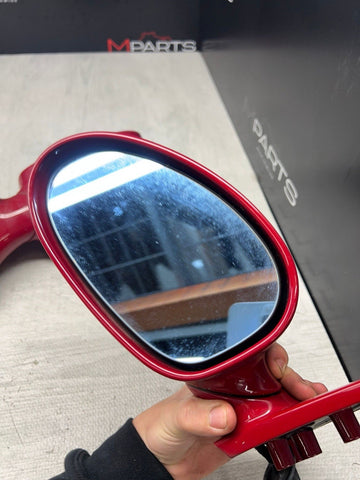 01-06 BMW E46 M3 Side View Door Mirrors Pair Imola Red