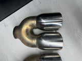 BMW E46 E92 M3 M5 M6 Exhaust Muffler Tips Aftermarket Custom 3”