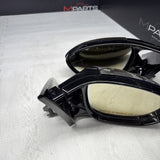 08-13 BMW E92 E93 M3 Left Right Fold Mirrors Gloss Black / Blue/ Carbon Caps