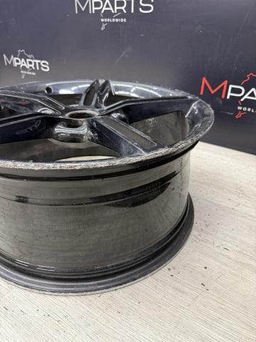 Porsche Taycan 96795 66158 OEM Wheel Rim 21x9.5 Front Gloss Black *Curbed