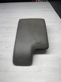 01-06 BMW E46 M3 Center Console Top Armrest Arm Rest Dove Grey Leather