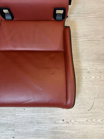 08-13 BMW E92 M3 Coupe Right Passenger Rear Seat Bottom Bench Fox Red Leather