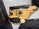 15-18 BMW F80 M3 Sedan Front Rear Door Card Panels Leather Black Set OEM *notes*