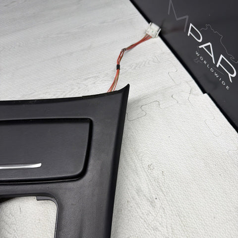 08-13 BMW E90 E92 M3 OEM  Front Center Console Cover Leather DCT *Scratches*
