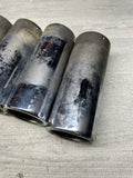 08-13 OEM BMW E92 E93 M3 S65 Rear Exhaust Quad Muffler Tips (4)