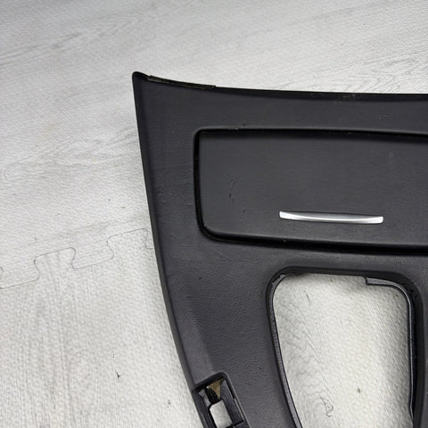 08-13 BMW E90 E92 M3 OEM  Front Center Console Cover Leather DCT *Scratches*