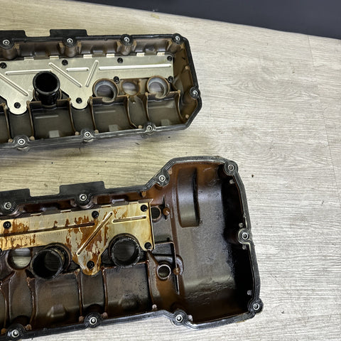 2008-2013 BMW E90 E92 E93 M3 S65 V8 Valve Covers Pair LH RH 7838268 7838267