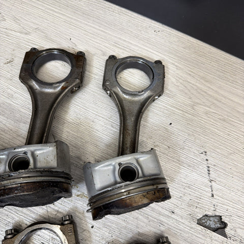 1996-2000 BMW S52 Engine Piston and Connecting Rod Set of 6 E36 M3 Z3M OEM