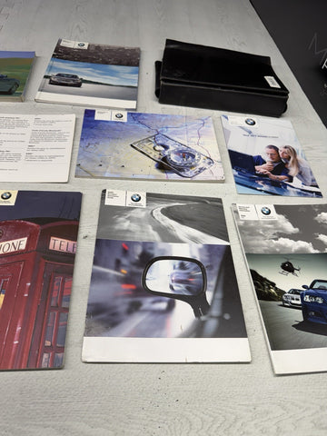 OEM 01-06 BMW E46 M3 CONVERTIBLE OWNERS MANUAL BOOK BOOKLET POUCH