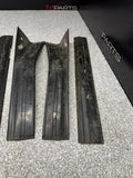 92-98 BMW E36 M3 S52 Sedan Four Door Sills Plates Cover Plastic BLACK OEM *NOTE*
