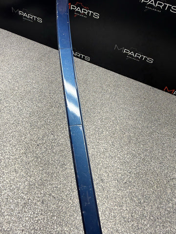BMW E46 325 330 M3 Roof Rack Molding Rail Gutter Trim Right Passenger Topaz Blue