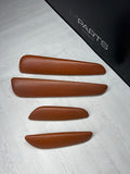 01-06 BMW E46 M3 Convertible Door Upper Arm Rest Armrest Pads Cinnamon