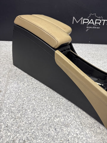 08-13 BMW E90 E92 E93 M3 Front Center Console Armrest Extended Leather Bamboo