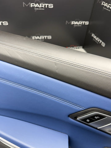 BMW 21-26 G80 M3 Sedan Front Left Driver Side Door Panel Fjords Blue
