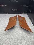 01-06 BMW E46 M3 Convertible Door Upper Arm Rest Armrest Pads Cinnamon