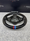 BMW Steering Wheel 01-06 E46 M3 Stock SMG Rewrapped Tri Color Stripe