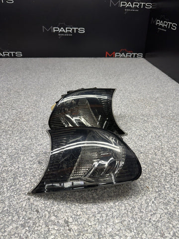 02-06 BMW E46 325 328 M3 Smoked Corner Lights Tail Lamps 6919651 6919652