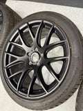 Beyern Wheels Rims 5x120 BMW E46 M3 19x8.5 ET40 19x9.5 ET38 Matte Black Set