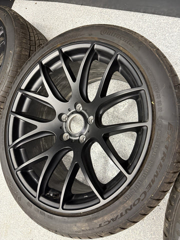 Beyern Wheels Rims 5x120 BMW E46 M3 19x8.5 ET40 19x9.5 ET38 Matte Black Set