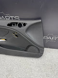 01-06 BMW E46 M3 FRONT DRIVER LEFT SIDE DOOR PANEL CARD BLACK OEM