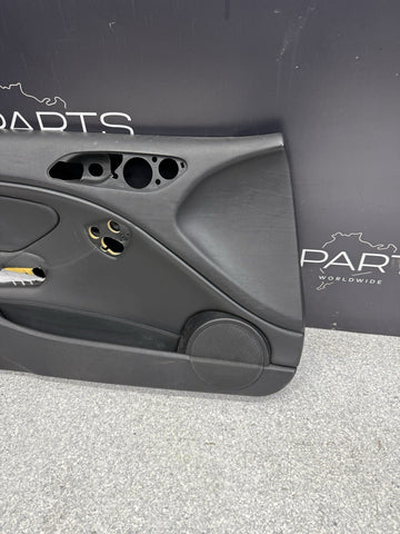 01-06 BMW E46 M3 FRONT DRIVER LEFT SIDE DOOR PANEL CARD BLACK OEM
