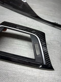 15-20 BMW F80 M3 F82 M4 Carbon Fiber Interior Console Vent Trim Set OEM