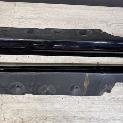 01-06 BMW E46 M3 Rocker Panel Side Skirts OEM Carbon Black *Notes*