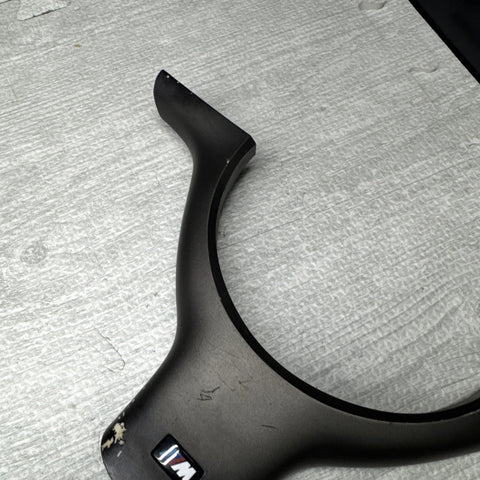 OEM 01-06 BMW E46 M3 Lower Steering Wheel Trim Cover Plate Titan Shadow Grey