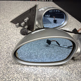 01-06 BMW E46 M3 Side View Door Mirrors Pair Titan Silver *Notes*