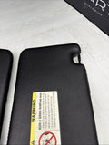 1999-2003 BMW M5 E39 Sun Visor Black Nappa Leather Stitched Left & Right SET
